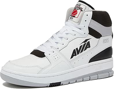 Avia 821 High Top Sneakers for Men, Indoor or Outdoor Mens Basketball Shoes, Size 7 to 16 Retro High Top Shoes Men or Women