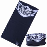12-in-1 Headband Skulls - Versatile Sports and Casual Headwear - Wear as a Bandana Neck Gaiter Balaclava Helmet Liner Mask and More Constructed with High Performance Moisture Wicking Microfiber