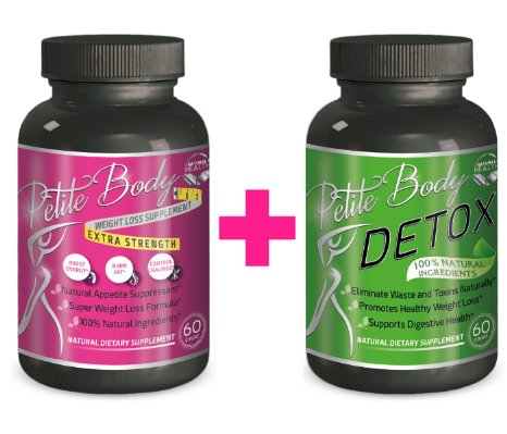 Natural Appetite Suppressant & Fat Burner BUNDLE with Weight Loss Colon Detox Pills - Natural Weight Loss Supplements For Women That Work, 100% Natural Weight Loss Pills