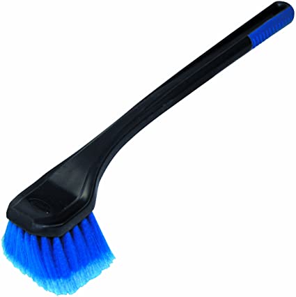 Carrand 94039 Long Bumper and Wheel Brush with 20" Over Molded Grip Handle