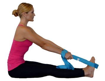 Limber Stretch Stretching and Flexibility Strap with loops for Workout and Physical Therapy Exercises For Pilates Home Stretching and Sports Free eBook Included