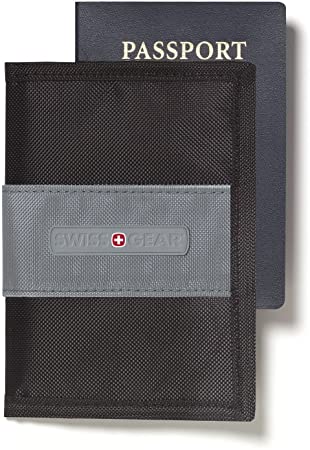 Swiss Gear RFID Protection Passport Cover With Bi-fold Cover to Conceal, Shield and Personalize Your Passport