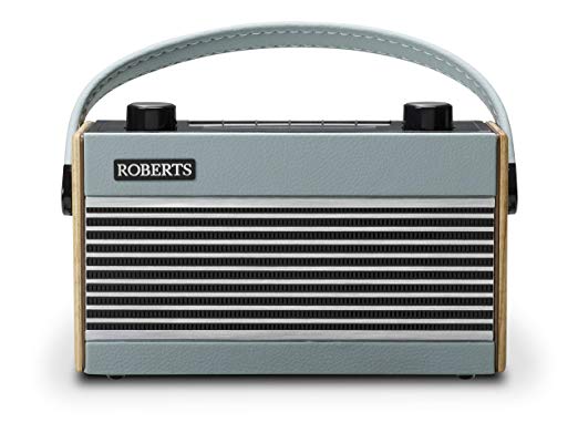 Roberts RAMBLERB Rambler Portable Vintage/Retro Digital Radio with DAB/DAB /FM RDS Wavebands - Blue