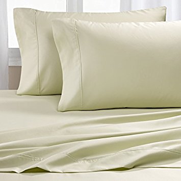 Hotel Collection- #1 Best Seller Luxury Sheets on Amazon! Lowest Prices Guaranteed - Blockbuster Sale: Luxury 600 Thread count Cotton Rich Wrinkle Resistant Ultra Soft Sheet Set, Queen - Sage