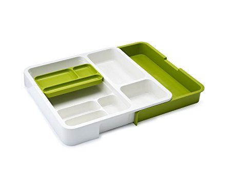 Joseph Joseph Drawer Store Expandable Drawer Organizer, Green