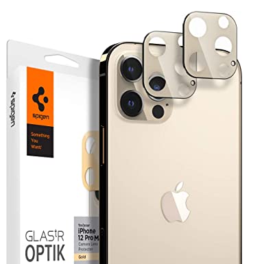 Spigen Camera Lens Protector Gold for iPhone 12 Pro Max - 2 Pack