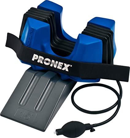 Pronex Portable Pneumatic Cervical Neck Traction Inflatable Collar Device with Wedge/Chiropractic Pain Relief and Relaxation at Home/Spinal Decompression/Supports Natural Curvature of Cervical Spine