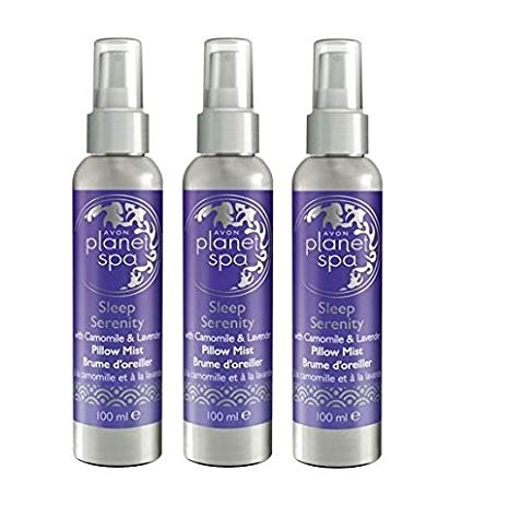 3 x Avon Planet Spa Sleep Serenity Pillow Mist 100 ml