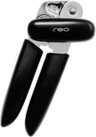 Manual Can Opener - Heavy Duty Easy Opening Commercial Tool Sharp Edge Stainless Steel Metal Blades, Great for Seniors and the Arthritic - Long Lasting Safety, Smooth Operation for Tins by Reo