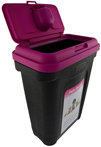 Green Jem Medium Pet Food Storage Container (Pink)