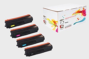 YoYoink 4 Pack Compatible Toner Cartridge Replacement for Brother TN336 HIGH YIELD B/C/M/Y (1 Black, 1 Cyan, 1 Magenta, 1 Yellow) - MFC-L8850CDW MFC-L8600CDW HL-L8350CDW