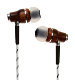 Symphonized NRG Premium Genuine Wood In-ear Noise-isolating Headphones with Mic Zebra