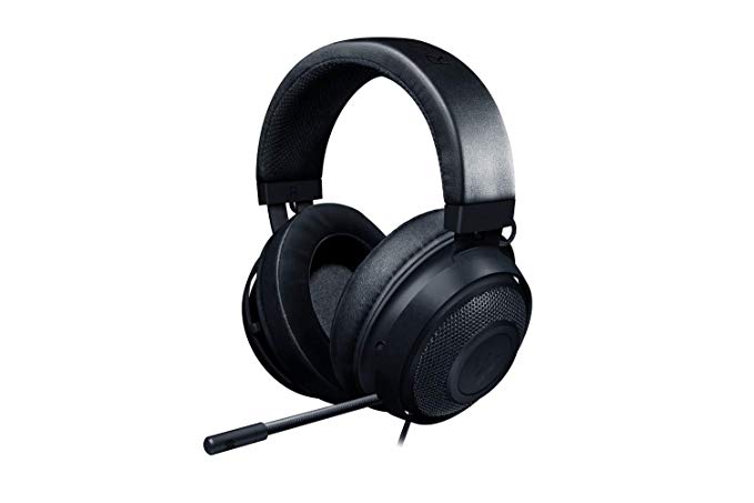 Razer Kraken Gaming Headset 2019 - [Matte Black]: Lightweight Aluminum Frame - Retractable Noise Cancelling Mic - for PC, Xbox, PS4, Nintendo Switch (Renewed)