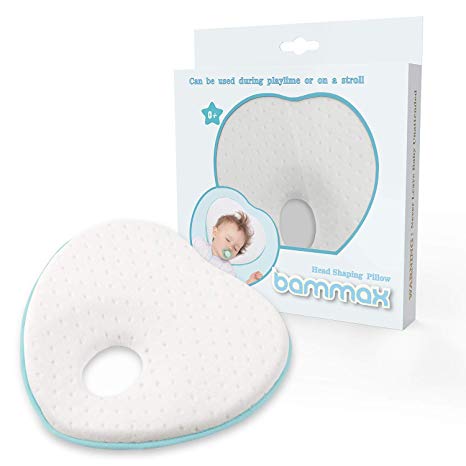 Baby Pillow, Bammax Baby Neck Pillow Baby Memory Foam Pillow Newborn Baby Pillows for Baby and Infant Head Support and Flat Head Syndrome Prevention
