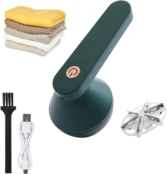 JICOOT Fabric Shaver, Electric Lint Remover, USB Rechargeable Fabric Defuzzer, Reusable Cordless Sweater Shaver can be Used Anywhere, Bobling Remover for Clothes, Wool Pilling Lint Remover.