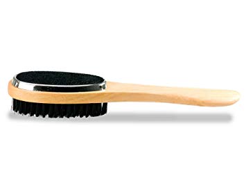 3 in 1 clothes brush, lint brush, and pet hair removal brush, with wooden shoe horn handle