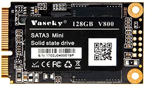 HELLOLAND Vaskey Mini 1.8" mSATA SSD 128G MLC Solid State Drive for Notebook Standard Mini-SATA 128G Micron MLC Grain Solid State Drive (1.8" mSATA-128GB)