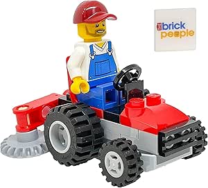 LEGO City: Gardener Minifigure on Lawn Tractor - Landscaper