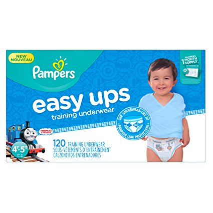 Pampers Easy Ups Training Underwear Boys 4T-5T (Size 6), 120 Count (One Month Supply)