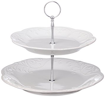 Lenox Unisex French Perle Tiered Server White Serveware