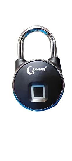 QAWACHH Bluetooth Smart Sensor Electronic Fingerprint Lock,Heavy Gauge (Large)