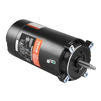 VEVOR 1.5 HP Pool Pump Motor, 56J Frame, 115V(13.6 Amps)/230V(6.8 Amps) 3450 RPM, 60Hz, 1.3 Service Factor, 90μF/250V Capacitor, CCW Rotation Round Flange Replacement Motor