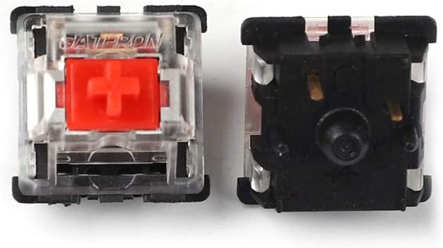 YMDK Gateron MX Switch 3 pin and 5 pin Transparent Case Black Red Green Brown Blue Clear Switches for Mechanical Keyboard Cherry MX Compatible