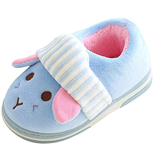 SITAILE Cute Home Shoes, Kids Fur Lined Indoor House Slipper Bunny Warm Winter Home Slippers Girls(Toddler/Little Kid)