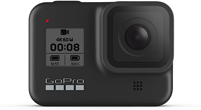 GoPro HERO8 Black - Waterproof Action Camera with Touch Screen 4K Ultra HD Video 12MP Photos 1080p Live Streaming Stabilization