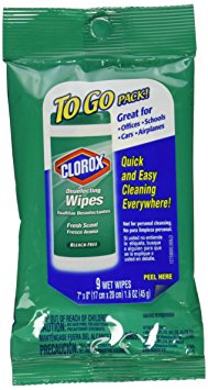 Clorox Disinfecting Wipes To Go, Fresh Scent, Twenty- Four 9 Count Pack (216 Wipes)