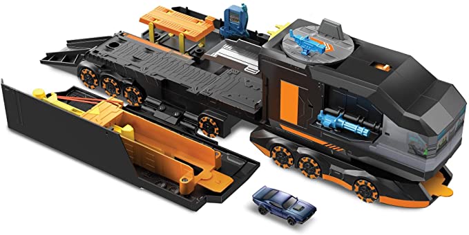 Hot Wheels Fast & Furious Spy Command Hauler Play Set Transporter Great gift idea for kids ages 4 and older