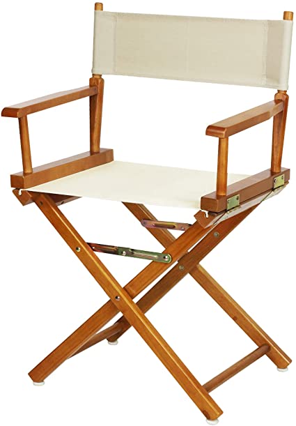 Casual Home 18" Director's Chair Honey Oak Frame with Wheat Canvas