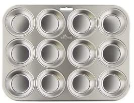 Fox Run Stainless Steel Muffin Pan 12, Bakeware, New