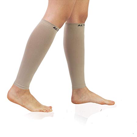 Compression Calf Sleeves (20-30mmHg) for Men & Women - Leg Compression Socks for Shin Splint,Running,Medical, Travel, Nursing