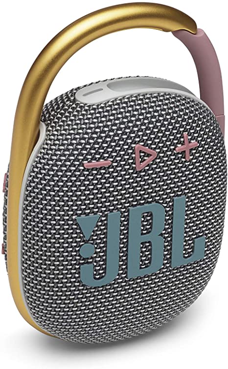 JBL Clip 4 Waterproof Portable Bluetooth Speaker with up to 10 Hours of Battery - Grey