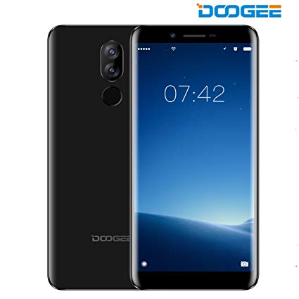 DOOGEE X60L 4G Unlocked Cell Phone Android - 5.5" Screen - 16GB ROM   128GB Expandable Storage - 13MP   8MP Dual-Lens Camera - 3300mAh Battery Fingerprint ID Unlocked Dual SIM Smartphone - Black