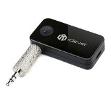 iClever Mini Bluetooth Receiver A2DP Wireless Adapter  Bluetooth Car Kit with 35 mm Stereo Output for Home Audio Music Streaming Sound System  iPhone 6S 6 Plus 5S 5 Galaxy S6 Edge HTC M9 and More