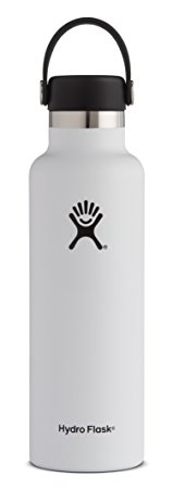 Hydro Flask Double Wall Vacuum Insulated Stainless Steel Leak Proof Sports Water Bottle, Standard Mouth with BPA Free Flex Cap