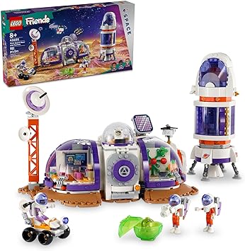 LEGO Friends Mars Space Base and Rocket Set, Science Toy for Pretend Play with 3 Mini-Dolls and Spaceship Toy, Gift for Girls, Boys and Kids Ages 8 and Up who Love Tech and Outer Space Toys, 42605