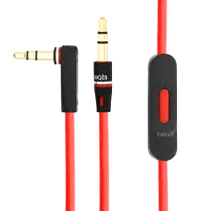 2pcs Original Replacement Cable/Wire For Beats By Dre Headphones Solo/Studio/Pro/Detox/Wireless-Red (Discontinued by Manufacturer)   2pcs Original OEM Replacement Leather Pouch/Leather Bag for Dr. Dre Monster Beats Stereo Headset Headphones Earphones