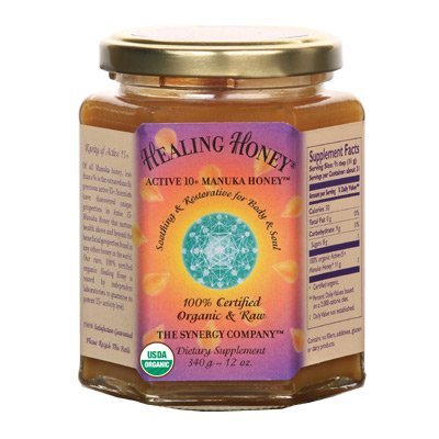 Pure Synergy Healing Honey Active 10+ Manuka Honey 12oz 100% Certified Organic & Raw by The Synergy Company