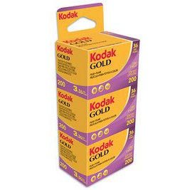 kodak 1880806 Gold 200 Film, GB13536-H - Pack of 3 (Yellow/Purple)