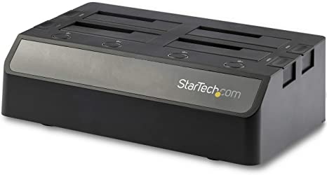 StarTech.com 4-Bay SATA SSD/HDD Docking Station - External USB 3.1 (10Gbps) SATA SS/HDD Dock for 2.5”/3.5" SSDs/HDDs (SDOCK4U313)