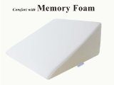 InteVision Foam Wedge Bed Pillow 25 x 24 x 12 with High Quality Removable Cover