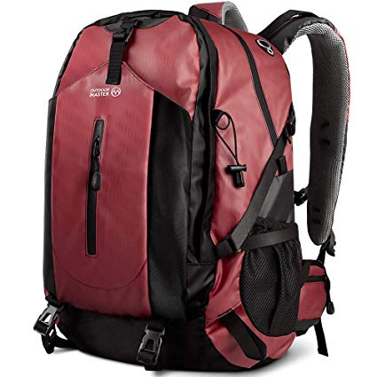 OutdoorMaster Hiking Backpack 50L - Travel Carry-On Backpack w/Waterproof Cover