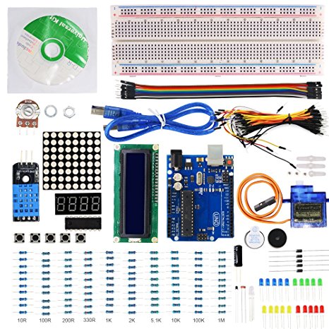 Smraza UNO Project Basic Starter Kit with UNO R3 1602 LCD and Tutorials for Arduino Mega2560 Nano
