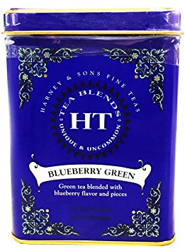 Harney & Sons Caffeinated Blueberry Green Tea Tin 20 Sachets