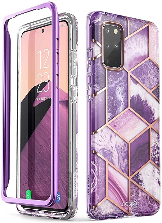 i-Blason Cosmo Series Case for Samsung Galaxy S20  Plus 5G (2020 Release), Stylish Glitter Protective Bumper Case Without Built-in Screen Protector (Ameth)