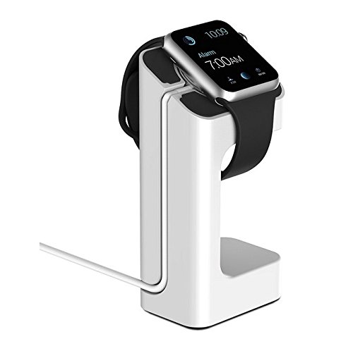 Apple Watch Stand,Annser iWatch Charging Stand Bracket Docking Station Stock Cradle Holder for Both 38mm and 42mm (White)