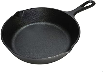 Lodge 6.5 Inch Cast Iron Skillet. Extra Small Cast Iron Skillet for Stovetop, Oven, or Camp Cooking